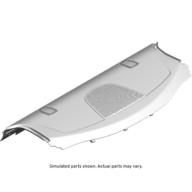 GM Genuine Parts Jet Black Rear Window Panel Trim