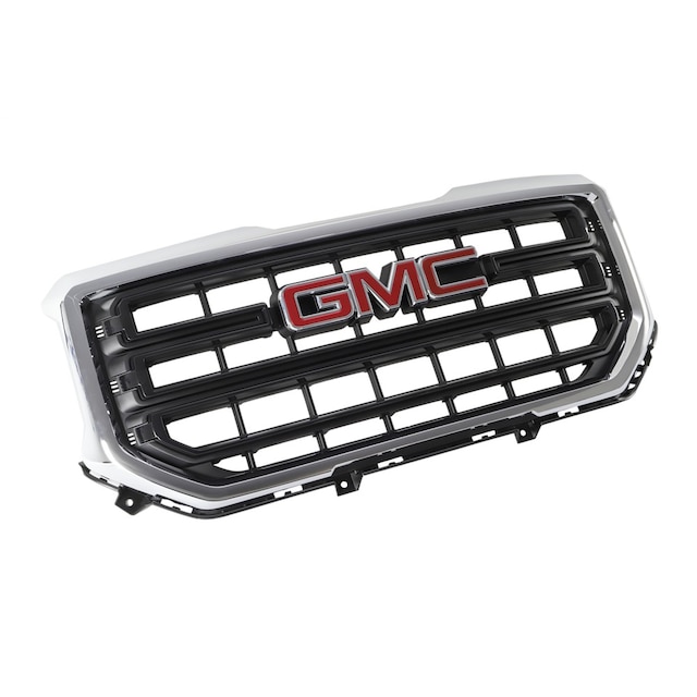 GM Genuine Parts Anthracite Front Grille with GMC Emblem, Bezel, Clips, Nuts, and Bolts