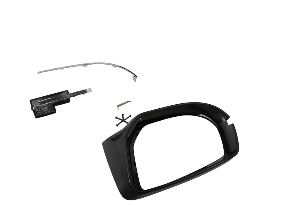 GM Genuine Parts Driver Side Door Mirror Kit with Molding, Cover, Bezel, and Bolts