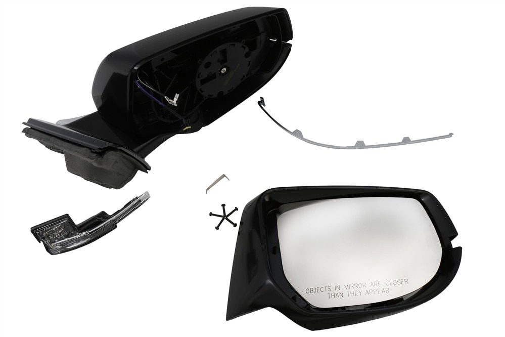 GM Genuine Parts Passenger Side Door Mirror Kit with Housing, Molding, Cover, Bezel, and Bolts