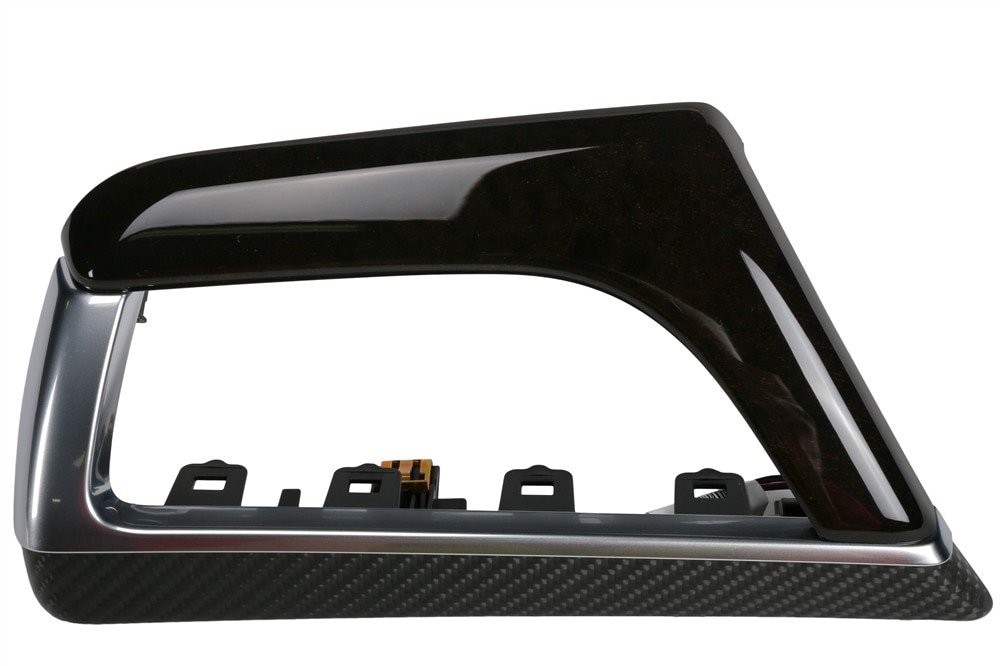 GM Genuine Parts Choco Noir Sapele Driver Side Instrument Panel Lower Trim Plate Applique