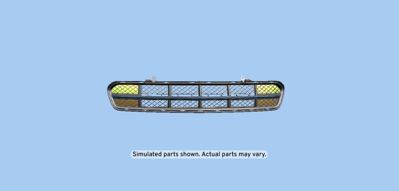 GM Genuine Parts Carbon Flash Metallic Front Lower Grille with Cover and Nuts
