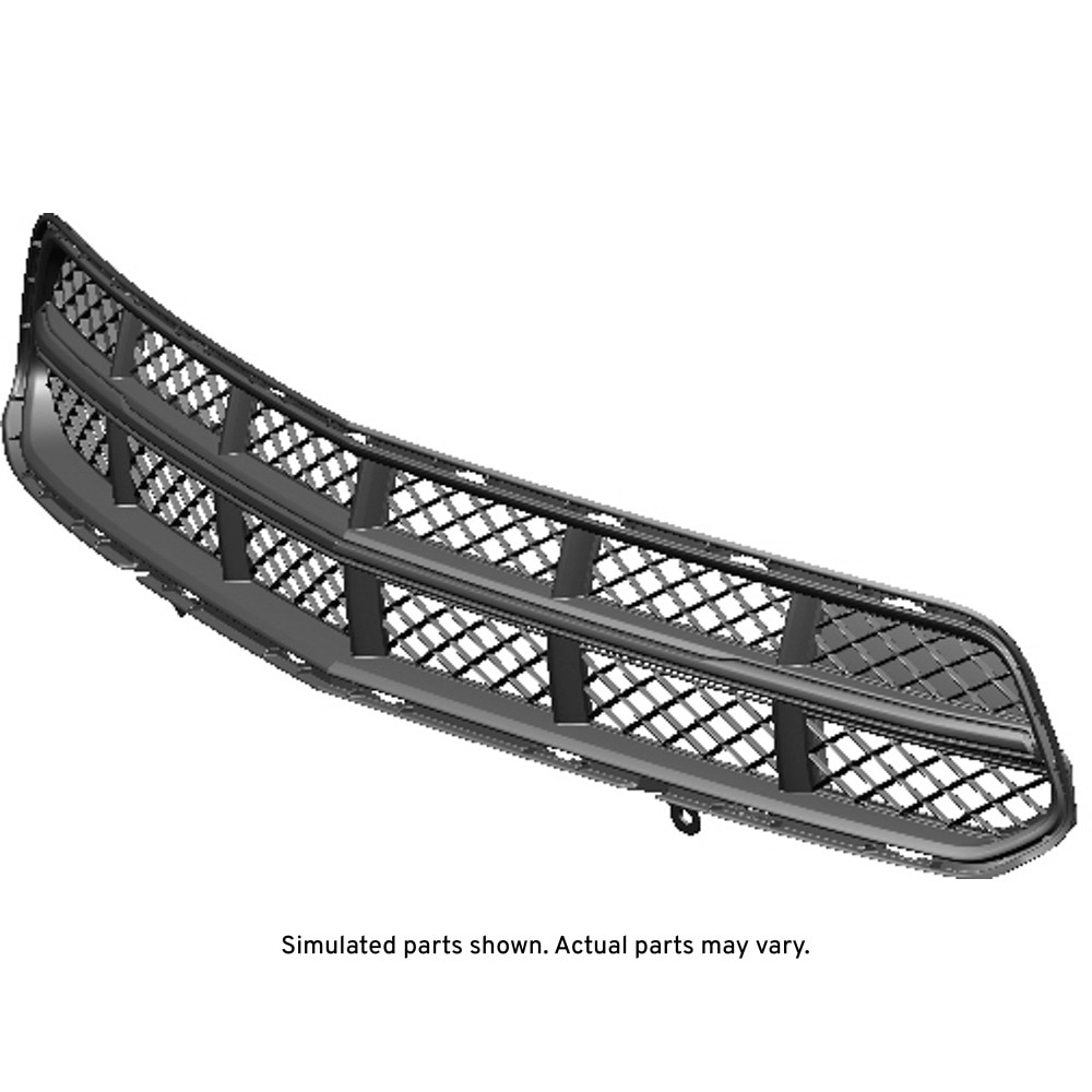 GM Genuine Parts Carbon Flash Metallic Front Lower Grille with Cover and Nuts
