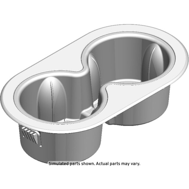 GM Genuine Parts Jet Black Rear Seat Armrest Cup Holder