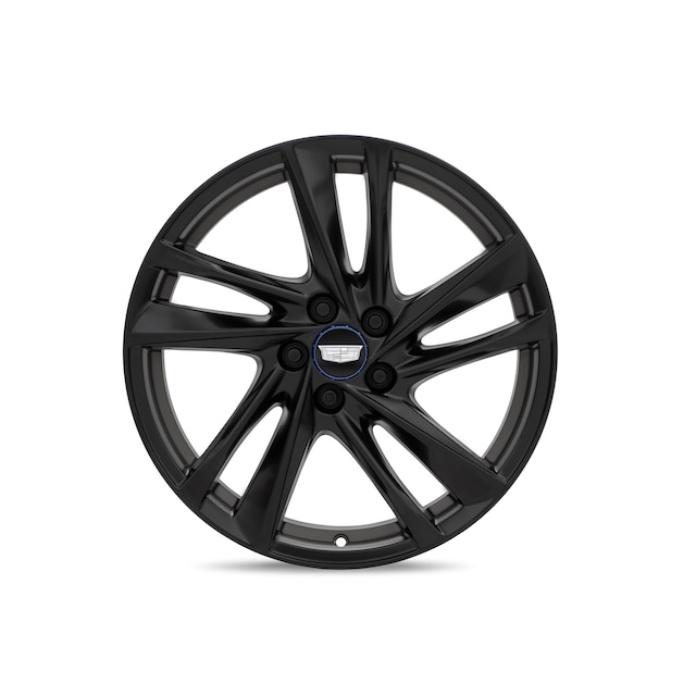 19x8-Inch 5-Split Spoke Wheel in Low Gloss Black