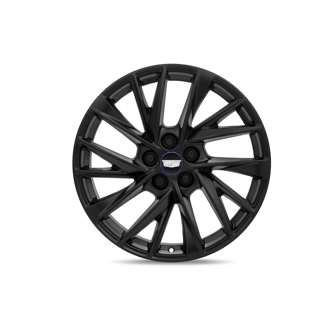 20x8.5-Inch 5-Split Spoke Wheel Package in Low Gloss Black