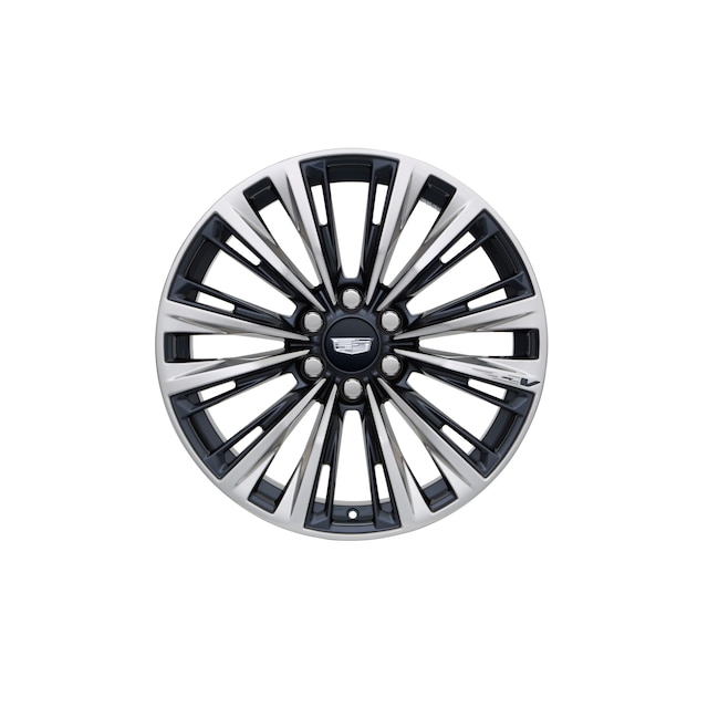 22x9-Inch Forged Aluminum 12-Spoke Wheel in Dark Android and Polished Finish