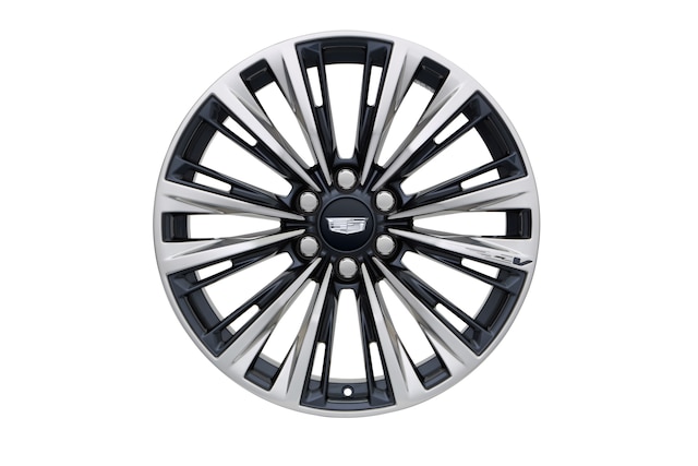 22x9-Inch Aluminum Multi-Spoke Wheel in Dark Android and Polished ...