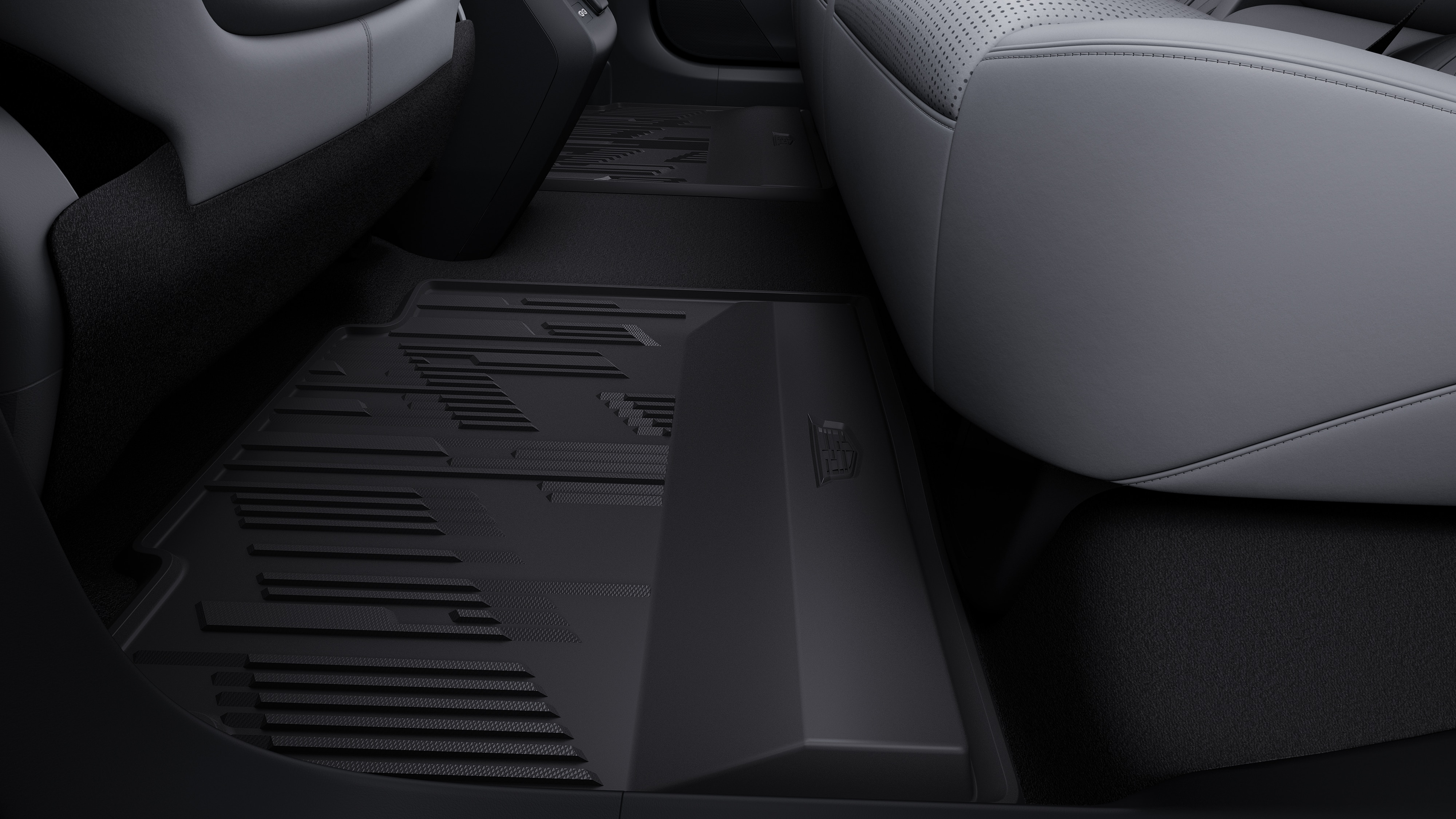 Cadillac First- and Second-Row Premium All-Weather Floor Mats in