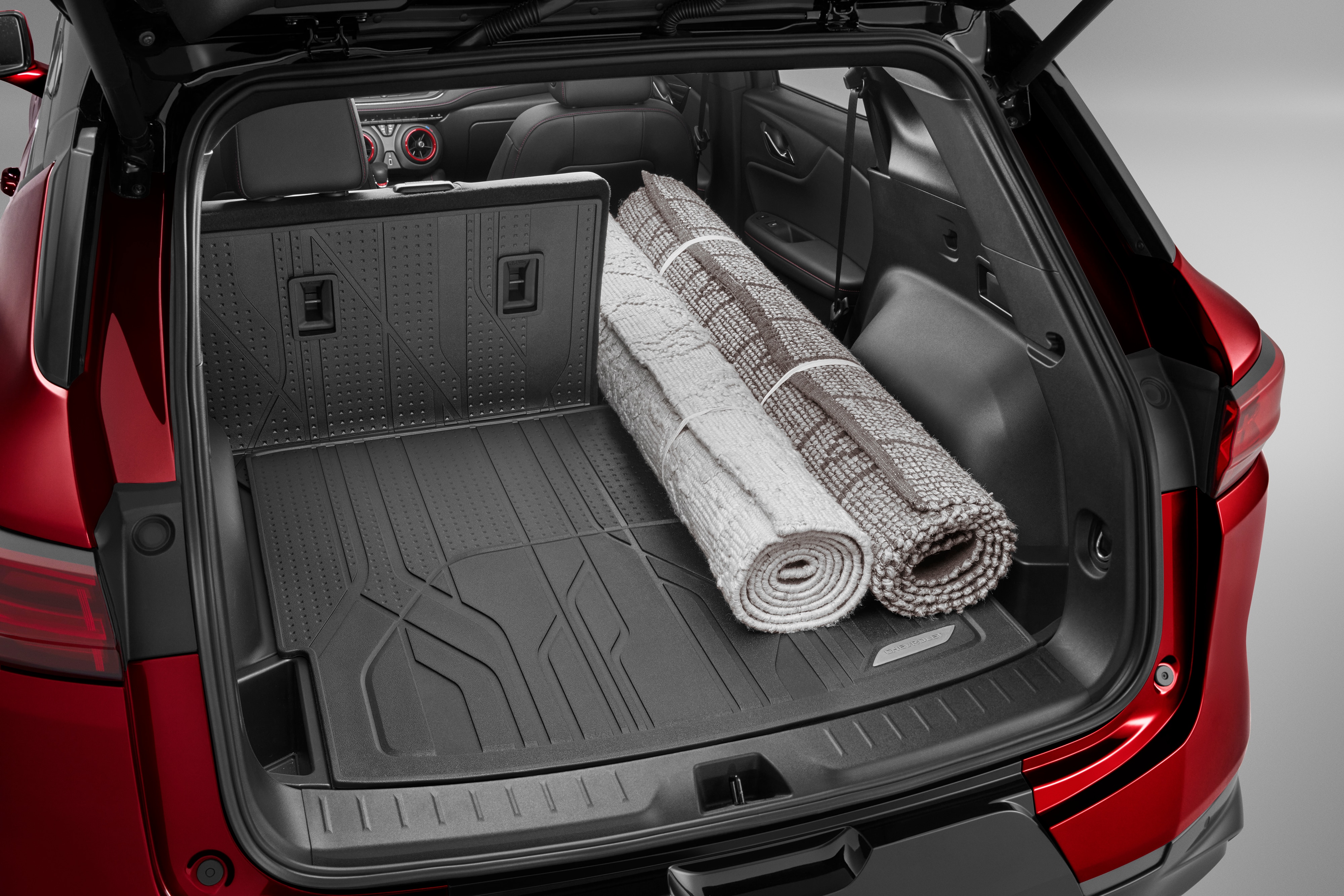 Integrated Cargo Area Liner in Jet Black with Chevrolet Script