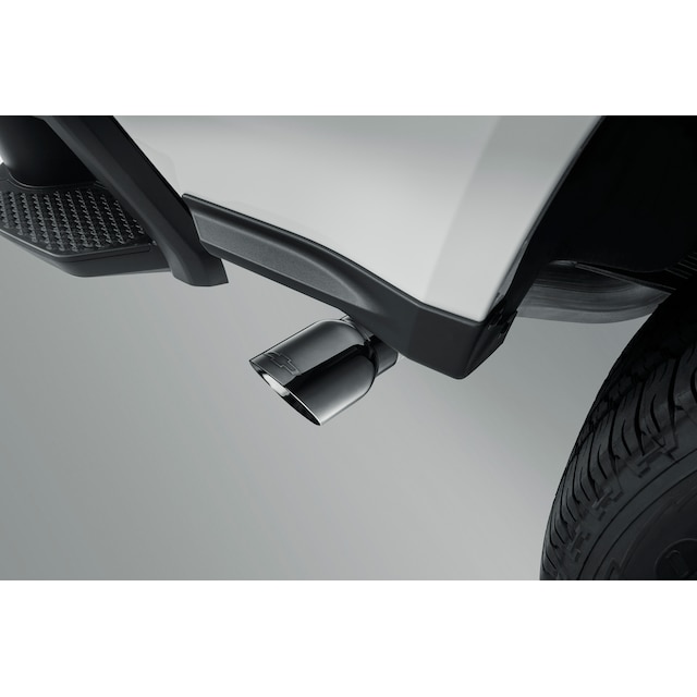 2.7L Black Chrome Single Outlet Exhaust Tip with Bowtie Logo