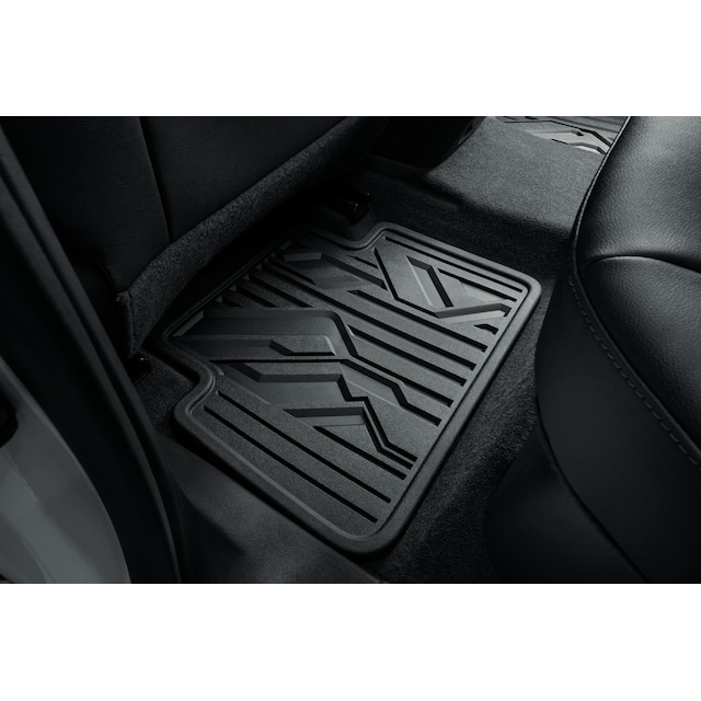 Crew Cab Second-Row Premium All-Weather Floor Mats in Jet Black