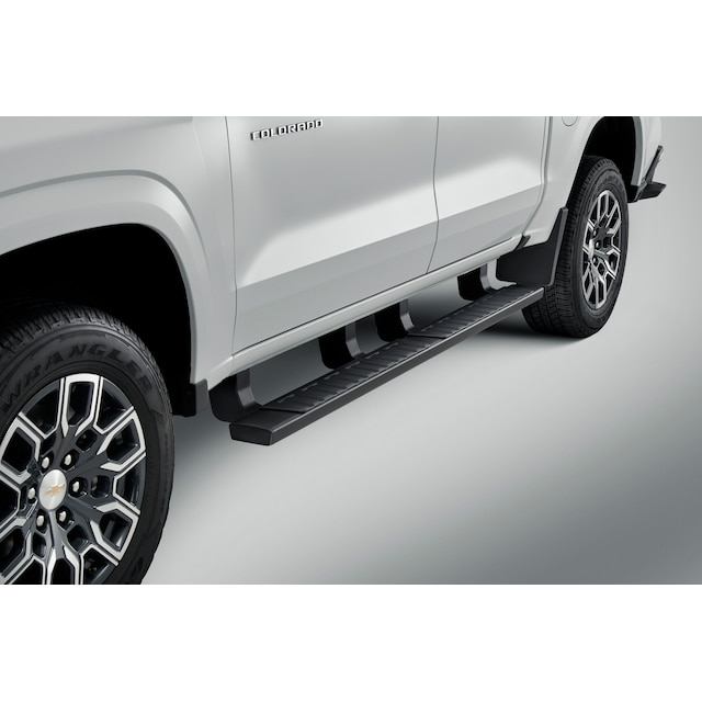 Crew Cab 5-Inch Rectangular Assist Steps in Black