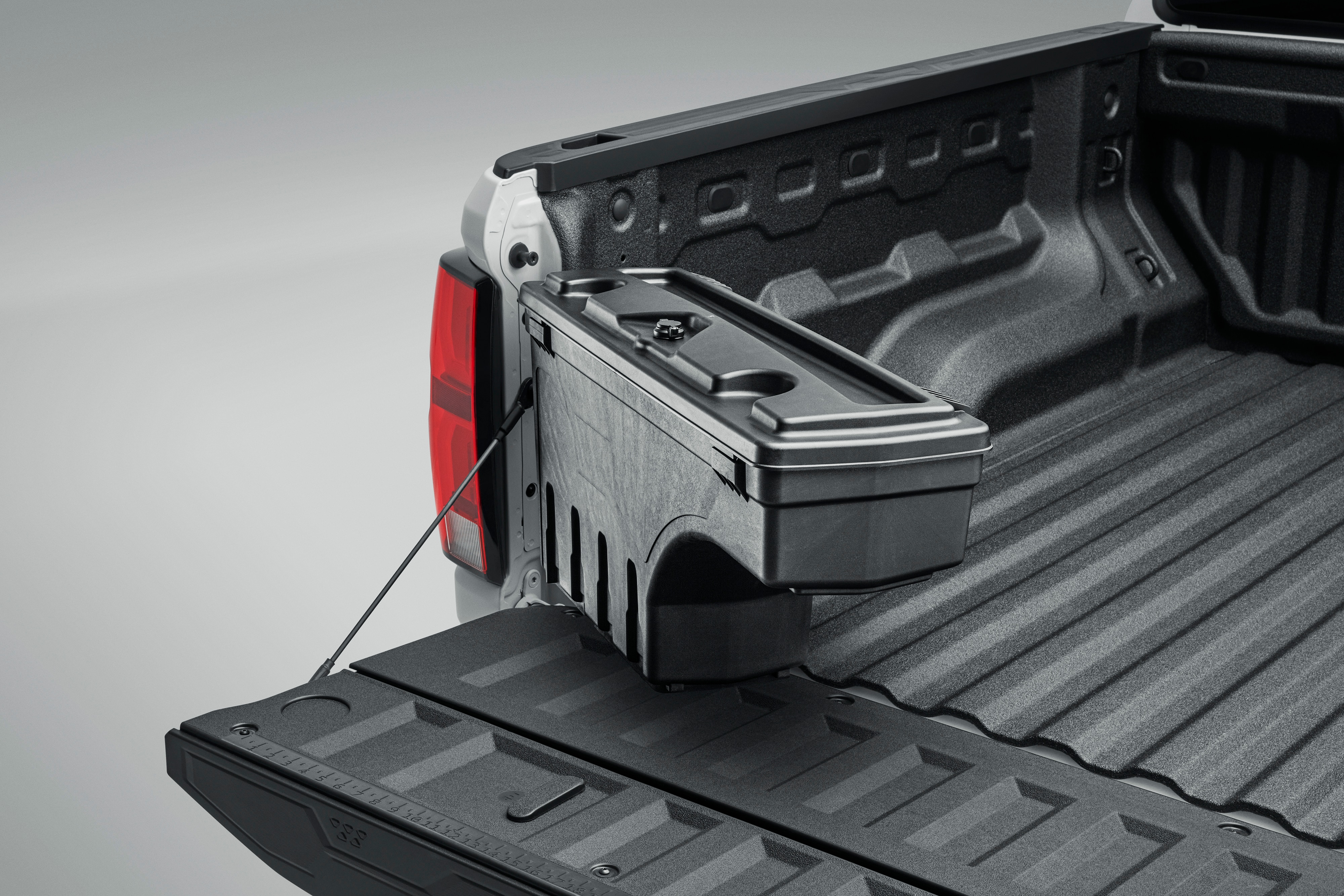 Driver Side Swingout Tool Box in Black by Undercover™ - Associated Accessories