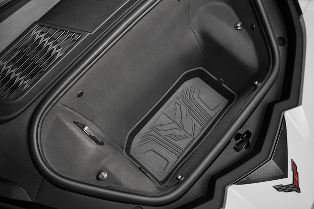 Premium All-Weather Floor Liners in Jet Black with Crossed Flags Logo ...