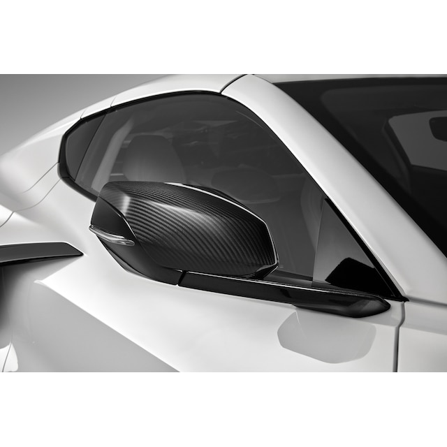 Mirror Caps in Visible Carbon Fiber
