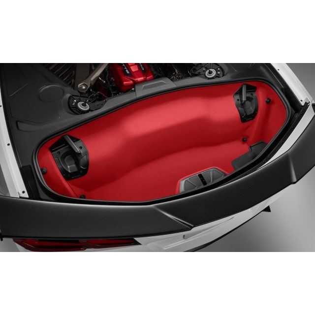 Rear Trunk Sueded Microfiber Trim Panel Kit in Adrenaline Red