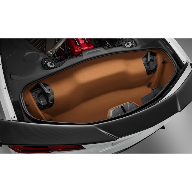 Rear Trunk Sueded Microfiber Trim Panel Kit in Natural Tan
