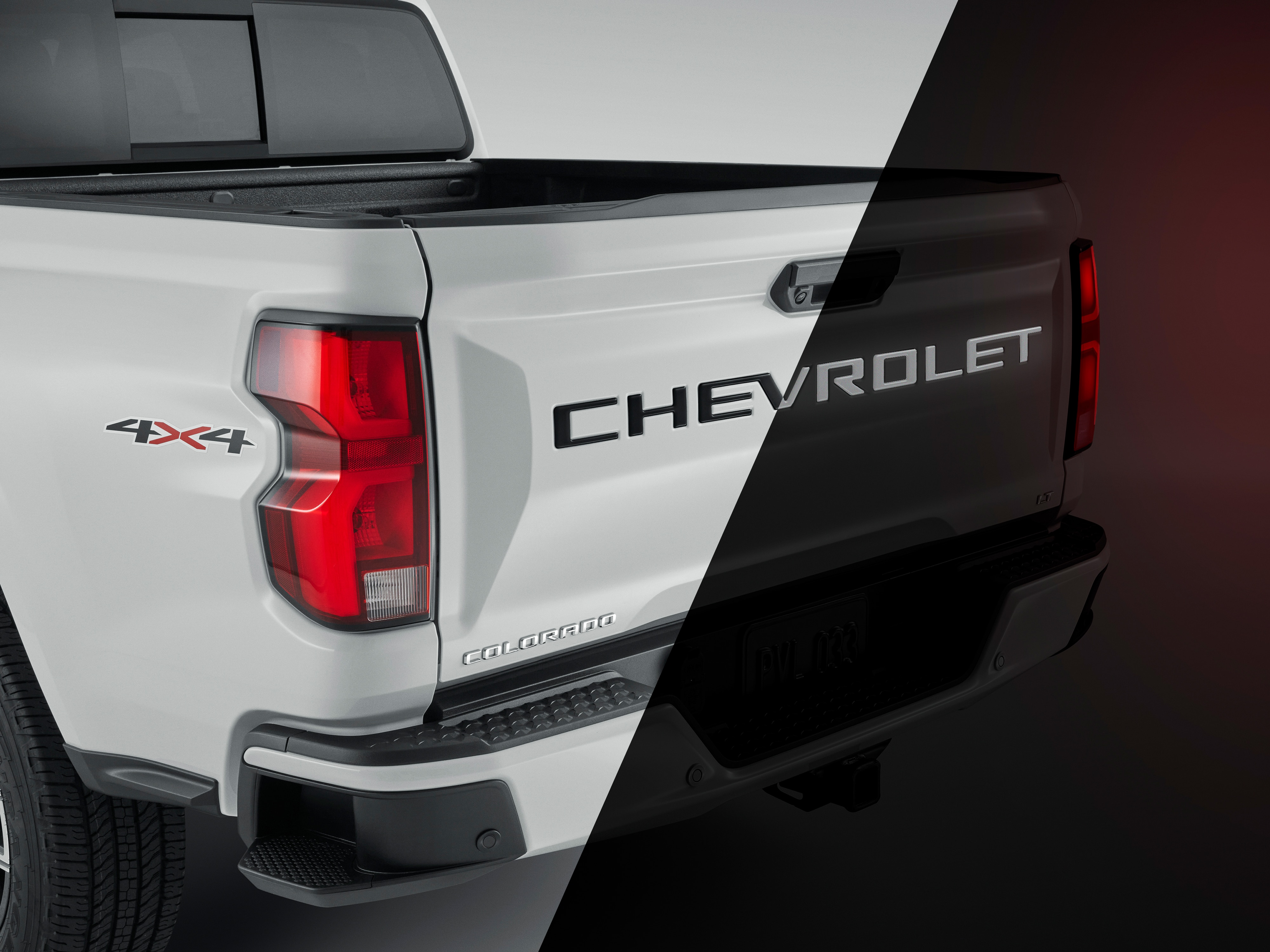 3-D Urethane Reflective CHEVROLET Tailgate Lettering in Gloss Black by Nox-Lux™ - Associated Accessories