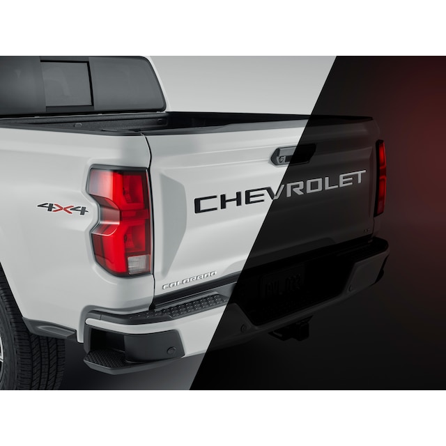 3-D Urethane Reflective CHEVROLET Tailgate Lettering in Gloss Black by Nox-Lux™ - Associated Accessories