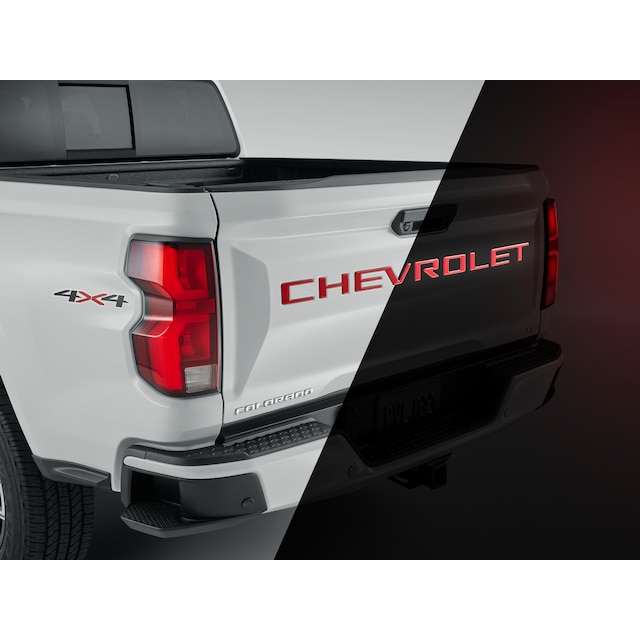 3-D Urethane Reflective CHEVROLET Tailgate Lettering in Gloss Red by Nox-Lux™ - Associated Accessories