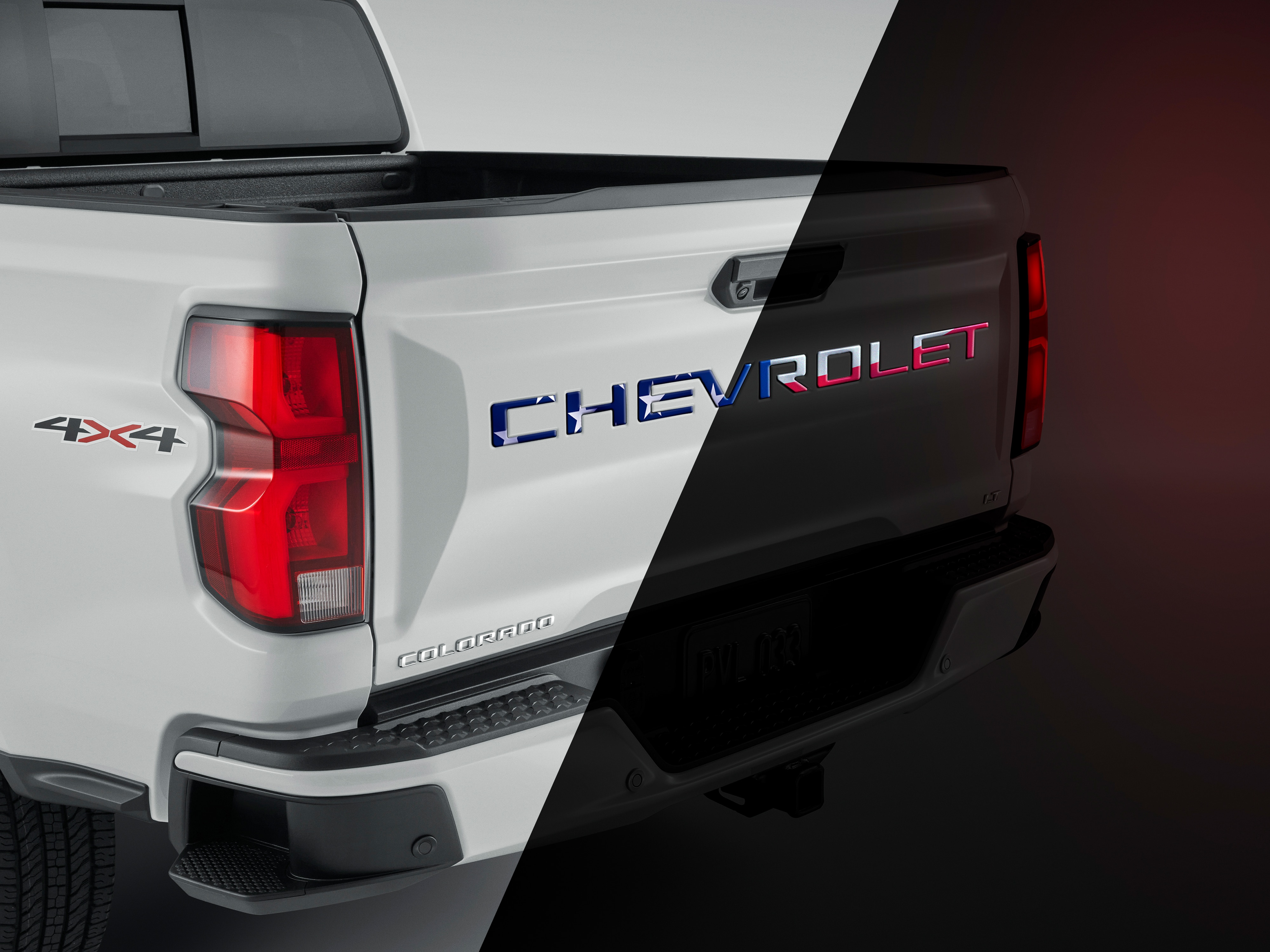 3-D Urethane Reflective CHEVROLET Tailgate Lettering in Americana by Nox-Lux™ - Associated Accessories