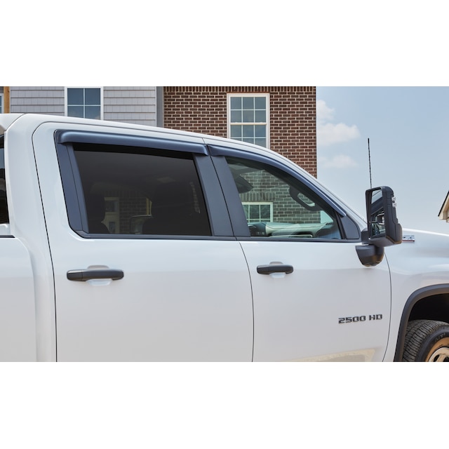 Tape-On Side Window Deflector in Dark Smoke by EGR® - Associated Accessories