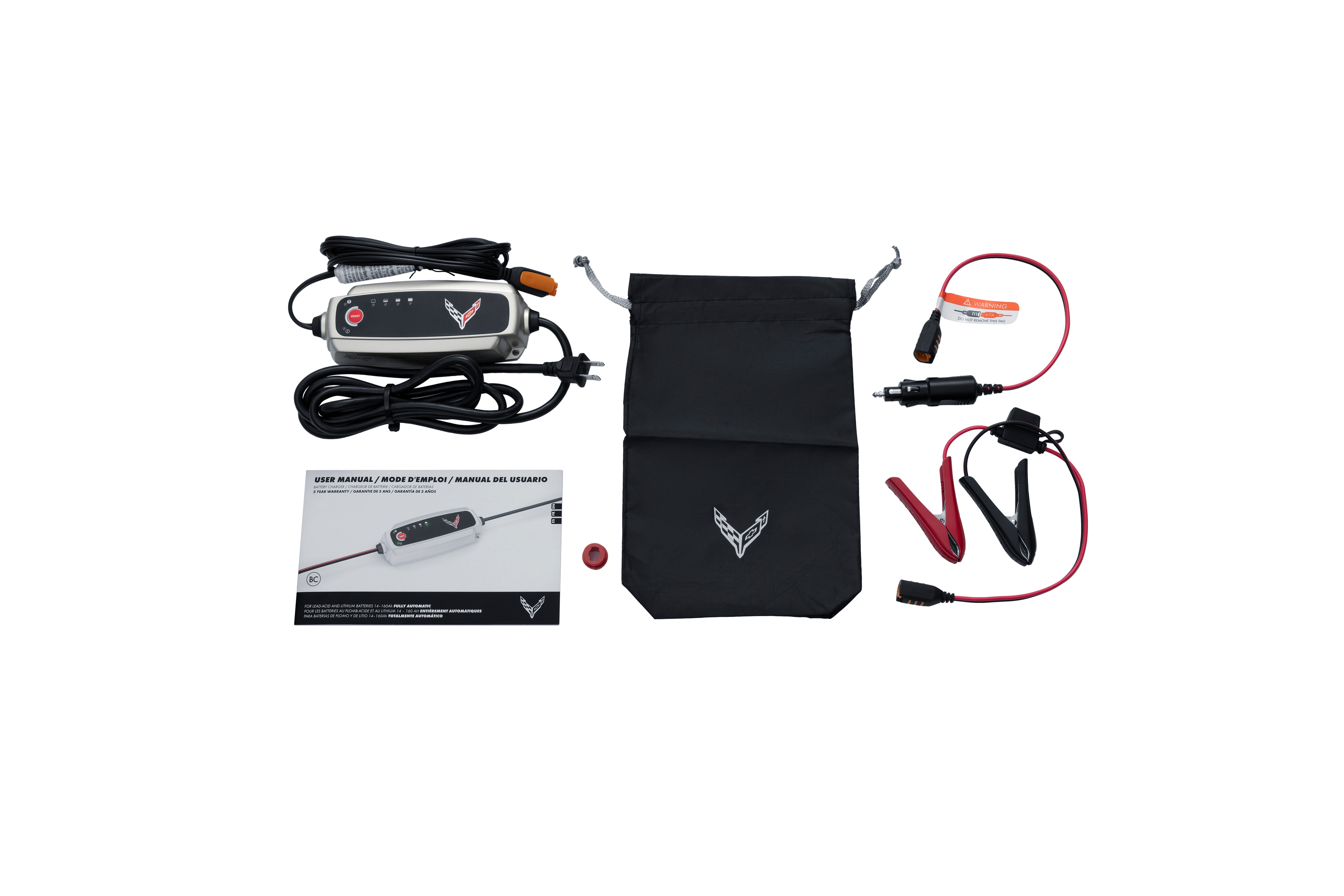 North American 110V Battery Conditioner with Crossed Flags Logo