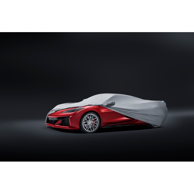 Premium Indoor Car Cover in Gray with Debossed Z06 Logos