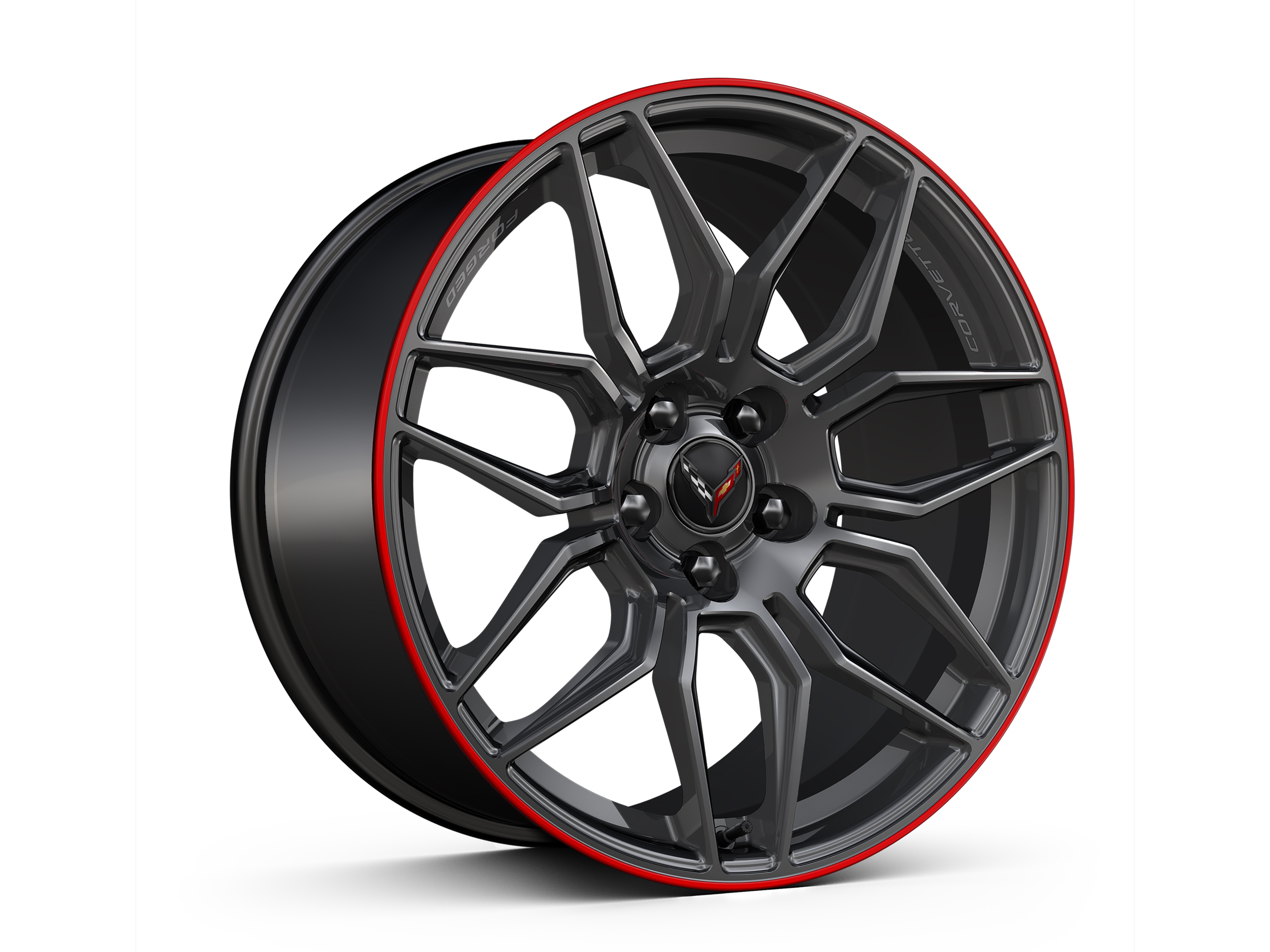 20x10-Inch Forged Aluminum Spider-Design Front Wheel in Satin