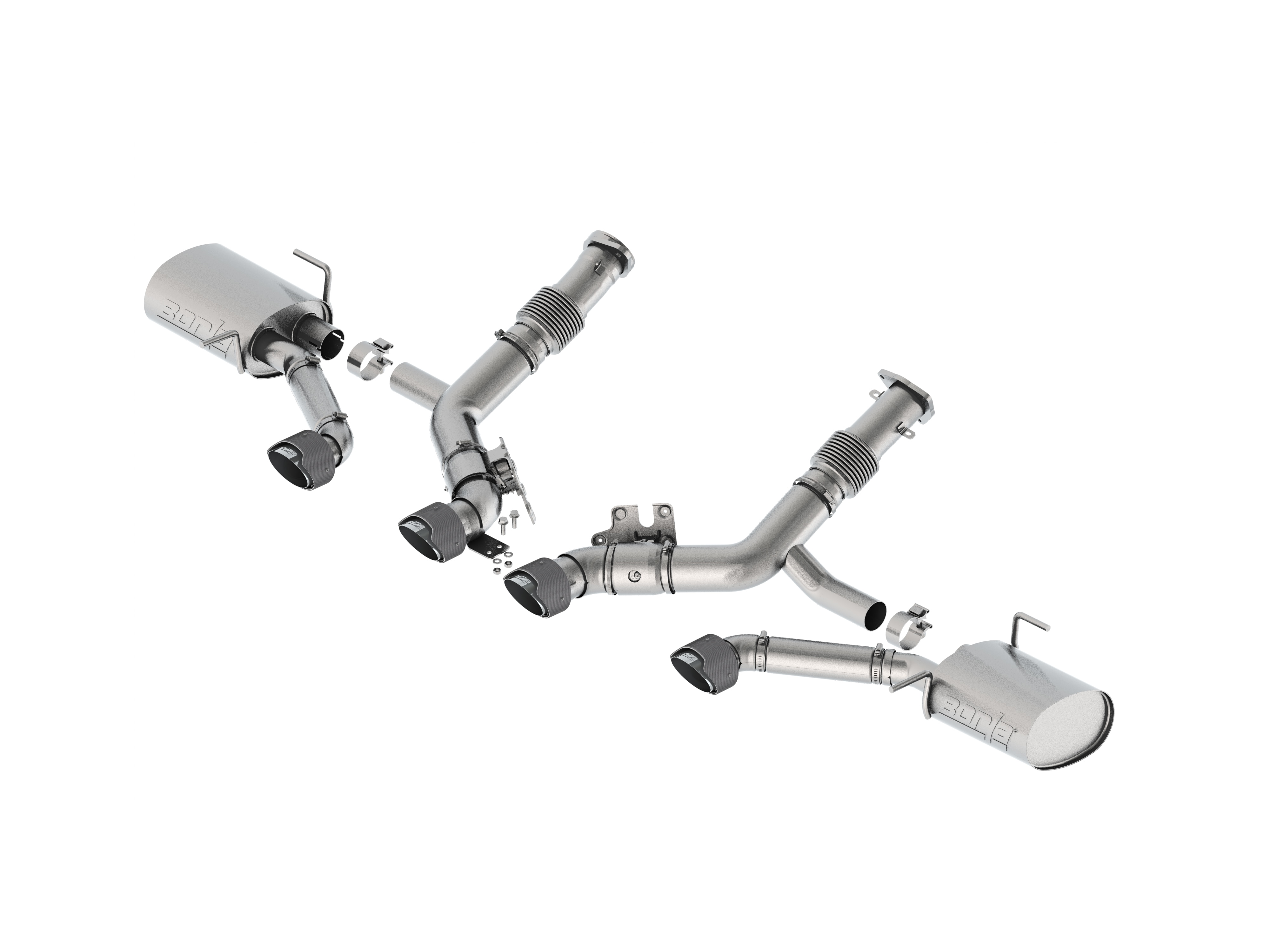 C8 Z06 Cat-Back Dual-Mode Exhaust Upgrade System with Carbon Fiber
