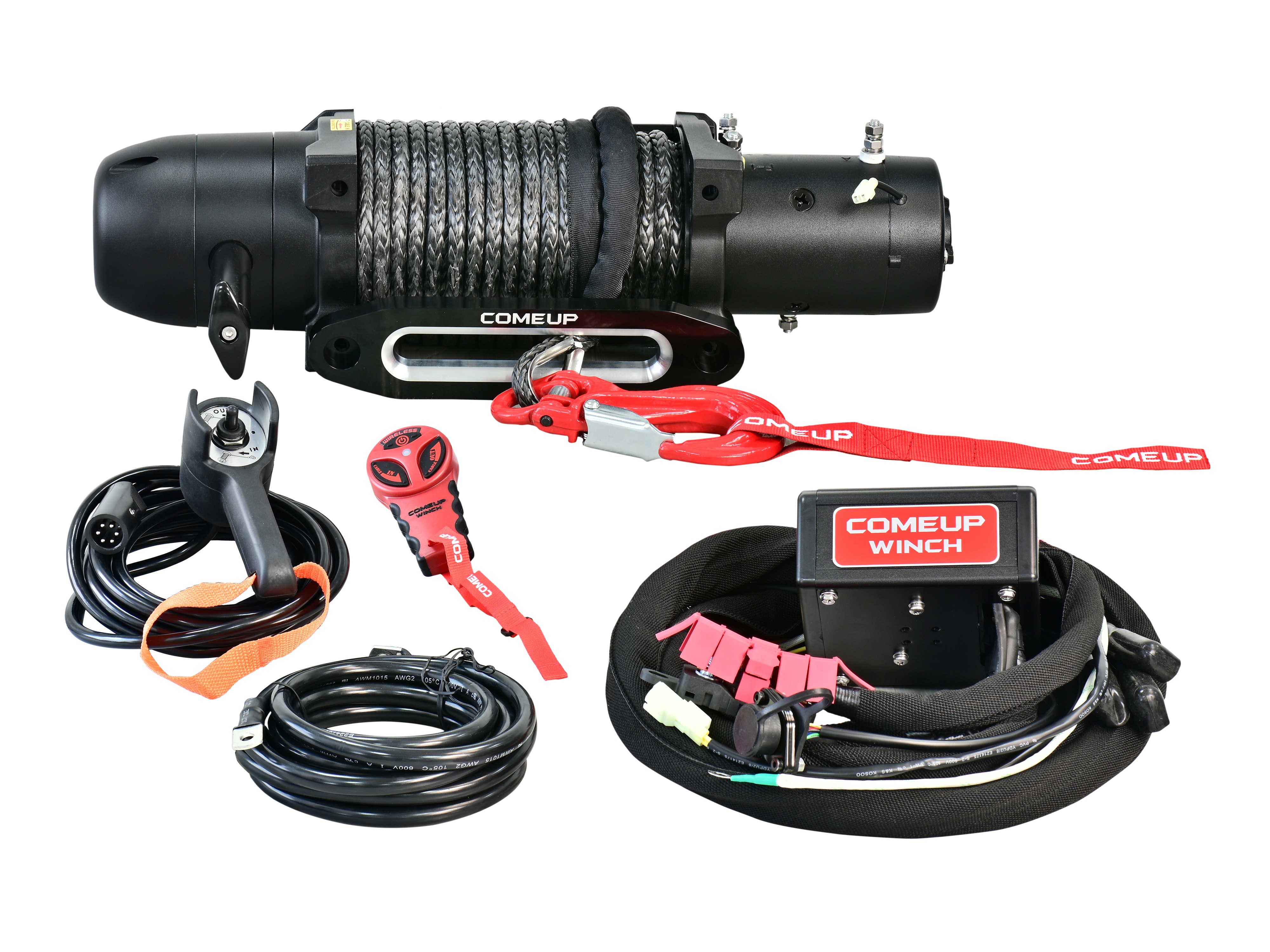 Winch and Controller for Off-Road Bumper by COMEUP - Associated Accessories
