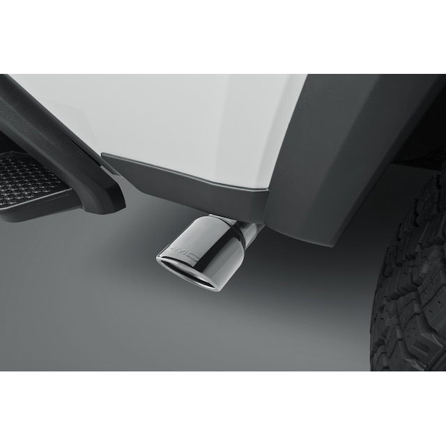 2.7L Polished Stainless Steel Single Outlet Exhaust Tip with GMC Logo