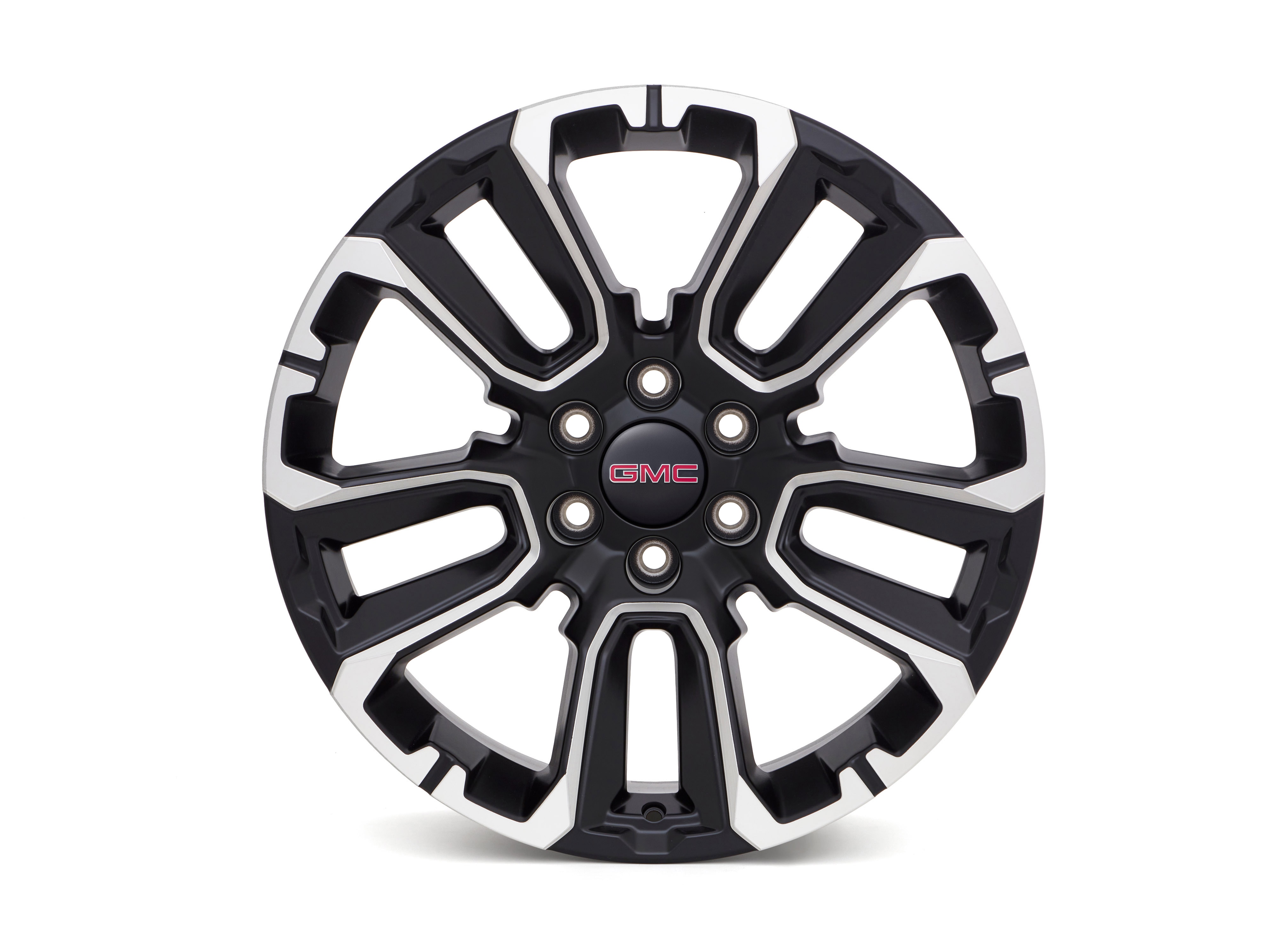 22x9-Inch Aluminum Multi-Spoke Wheel Package in Black with Selective Machining