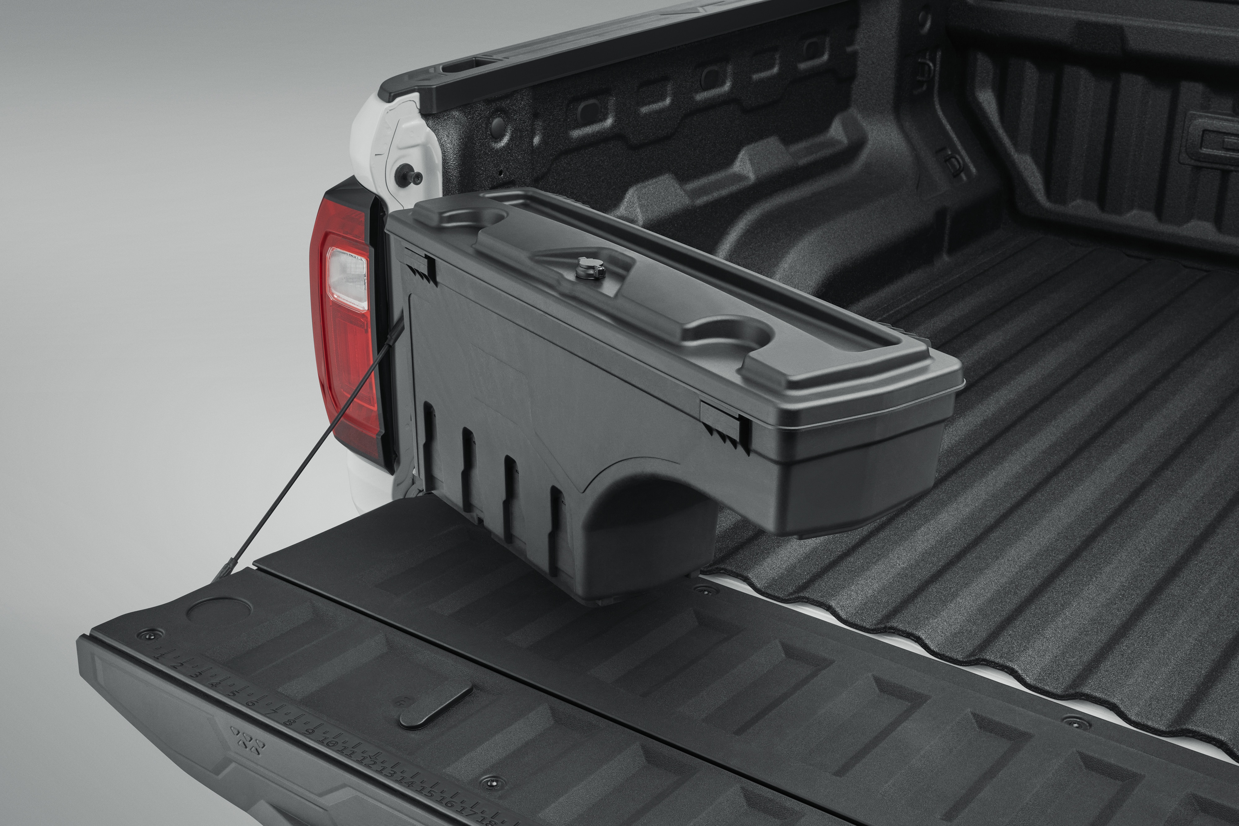 Driver Side Swingout Tool Box in Black by Undercover™ - Associated Accessories