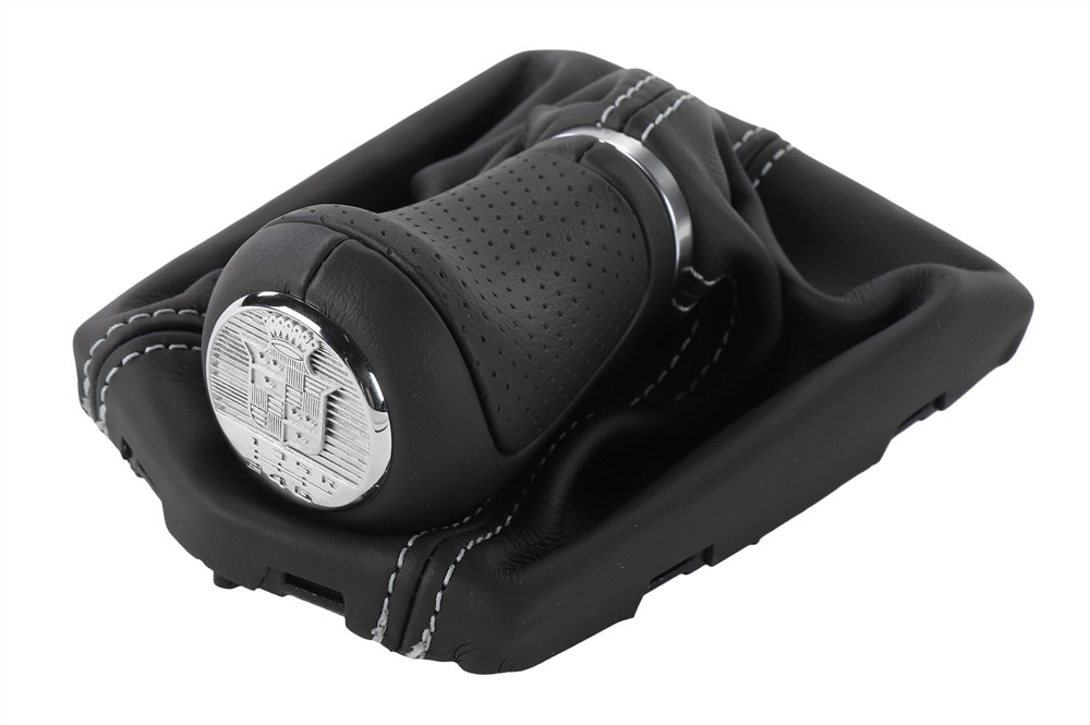 GM Genuine Parts Jet Black Manual Transmission Control Lever Knob with Boot and Shift Pattern