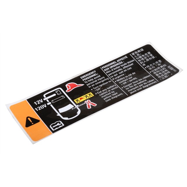 GM Genuine Parts Battery Warning Label