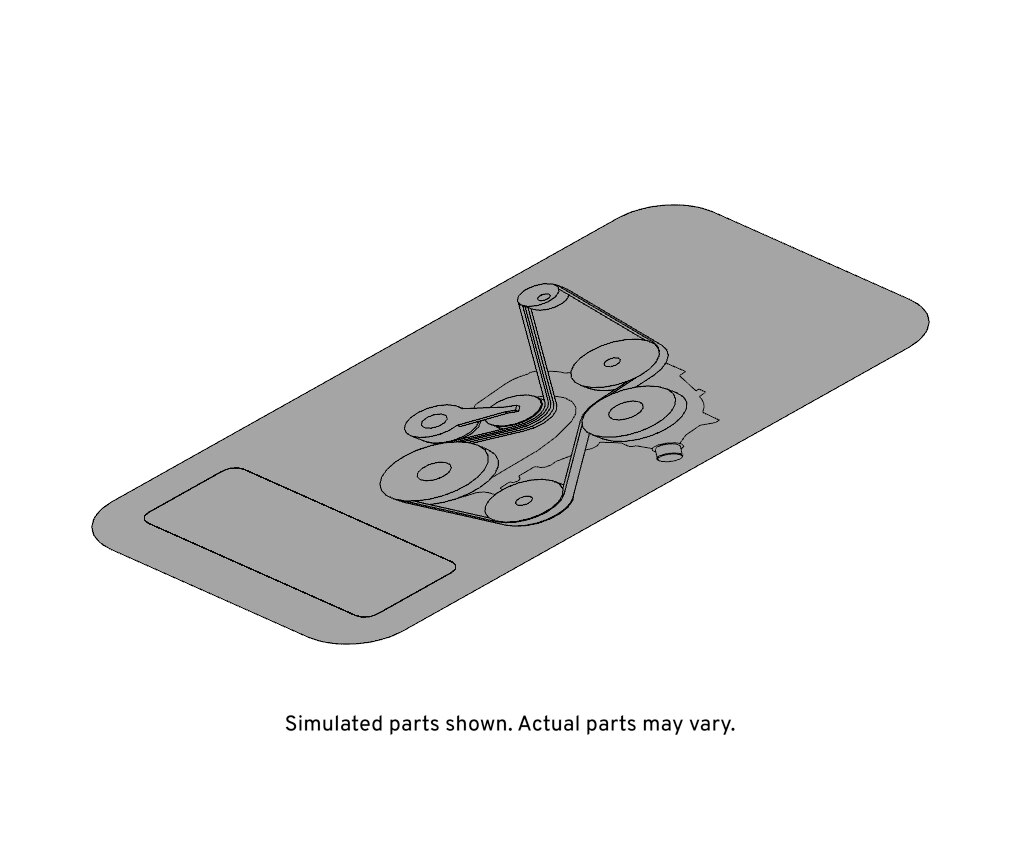 GM Genuine Parts Accessory Belt Routing Label
