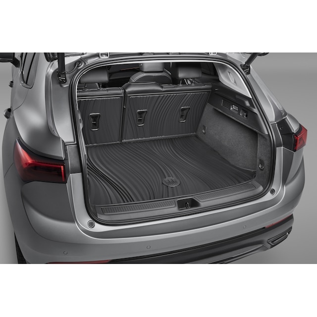 Integrated Cargo Liner in Jet Black with Buick Tri-Shield Logo