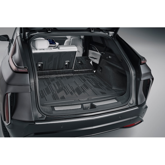 Integrated Cargo Liner in Noir with Cadillac logo