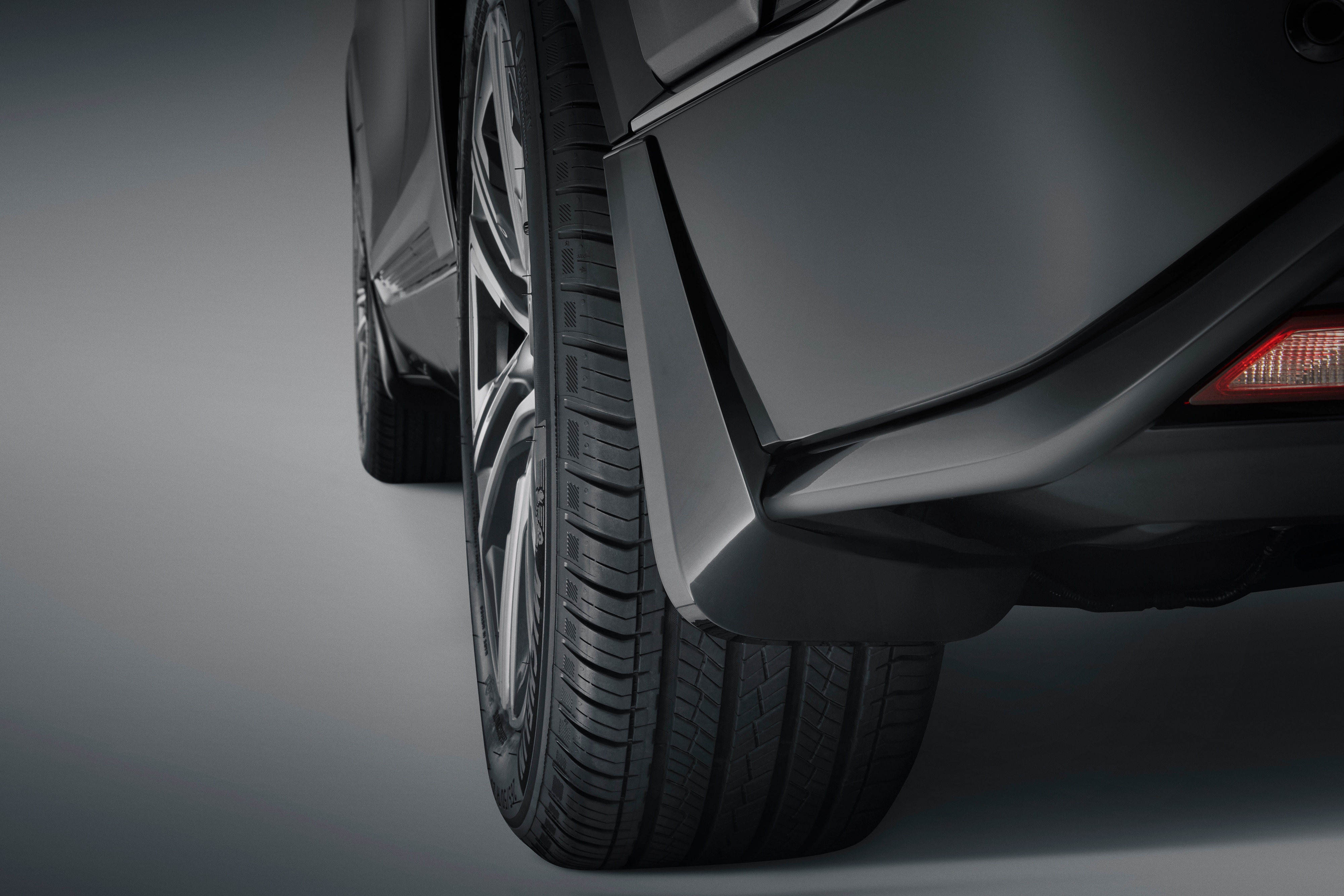 Rear Splash Guards Painted in Black