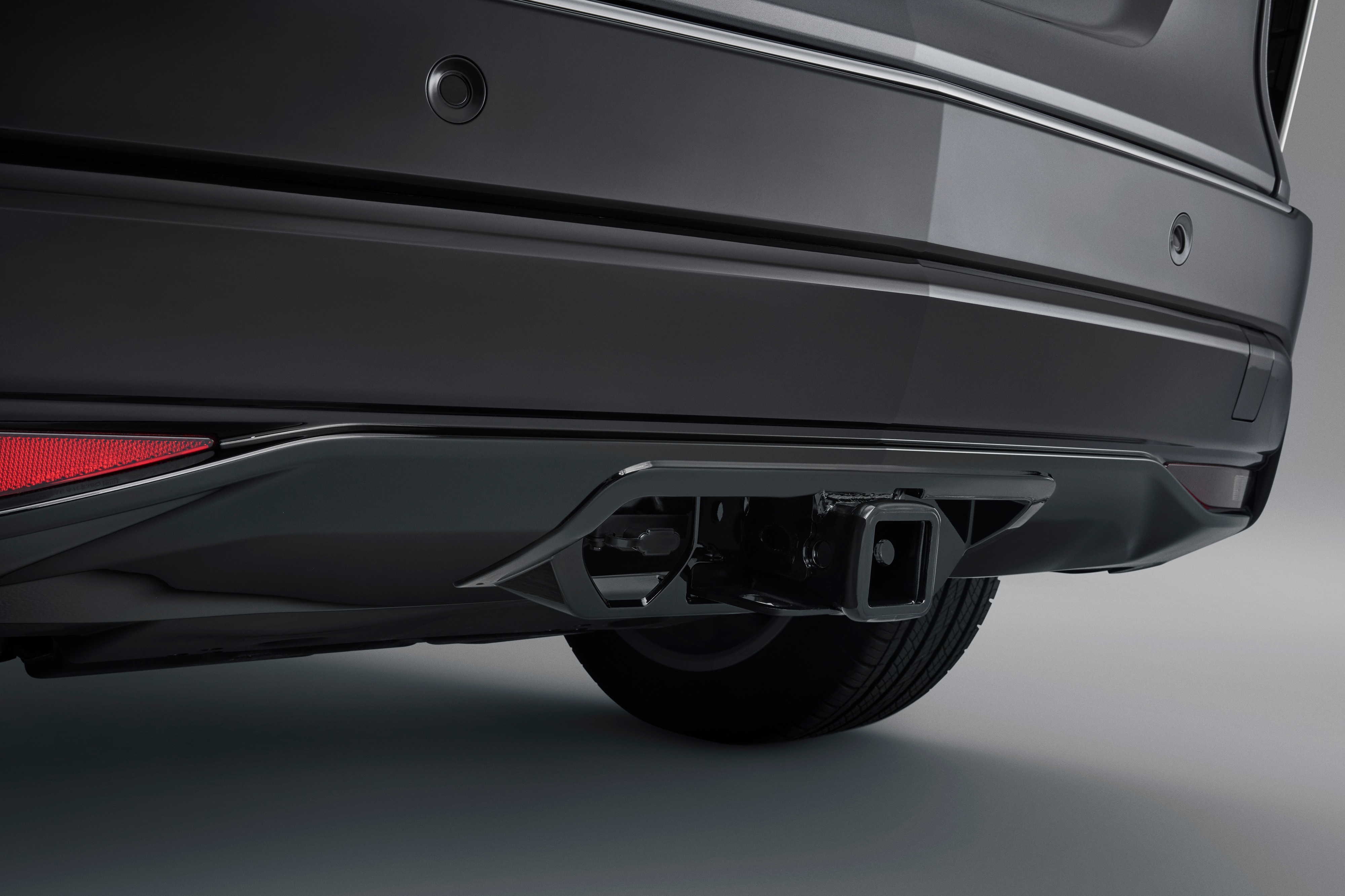 Trailer Hitch Trim Bezel in Gloss Black