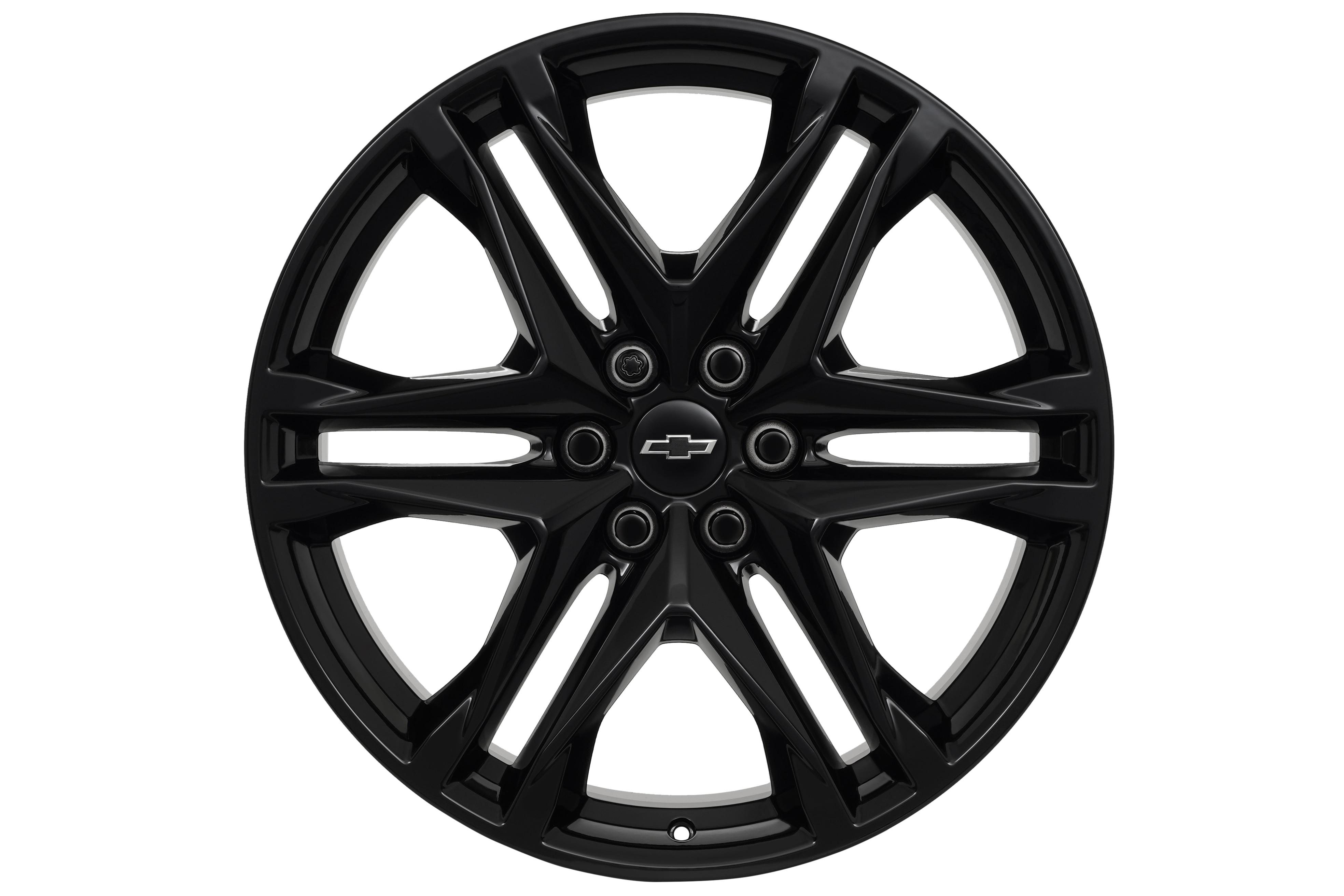 Chevrolet 22x9.5-Inch Cast-Aluminum 6 Split-Spoke Wheel in Gloss