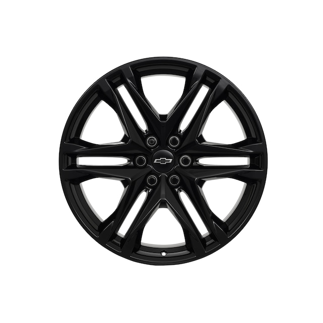 22x9.5-Inch Cast-Aluminum 12 Split-Spoke Wheel Package in Gloss Black