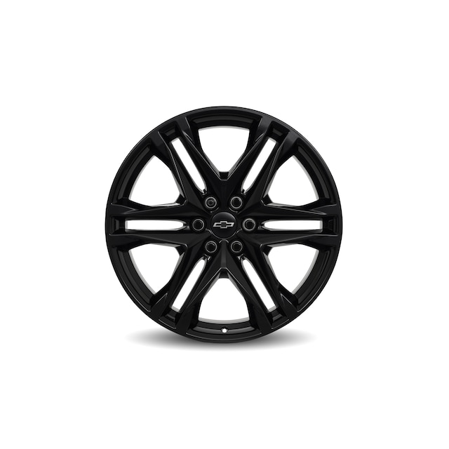 22x9.5-Inch Cast-Aluminum 6 Split-Spoke Wheel in Gloss Black