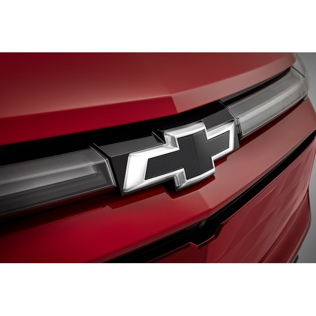 Front Illuminated and Rear Non-Illuminated Bowtie Emblems in Black