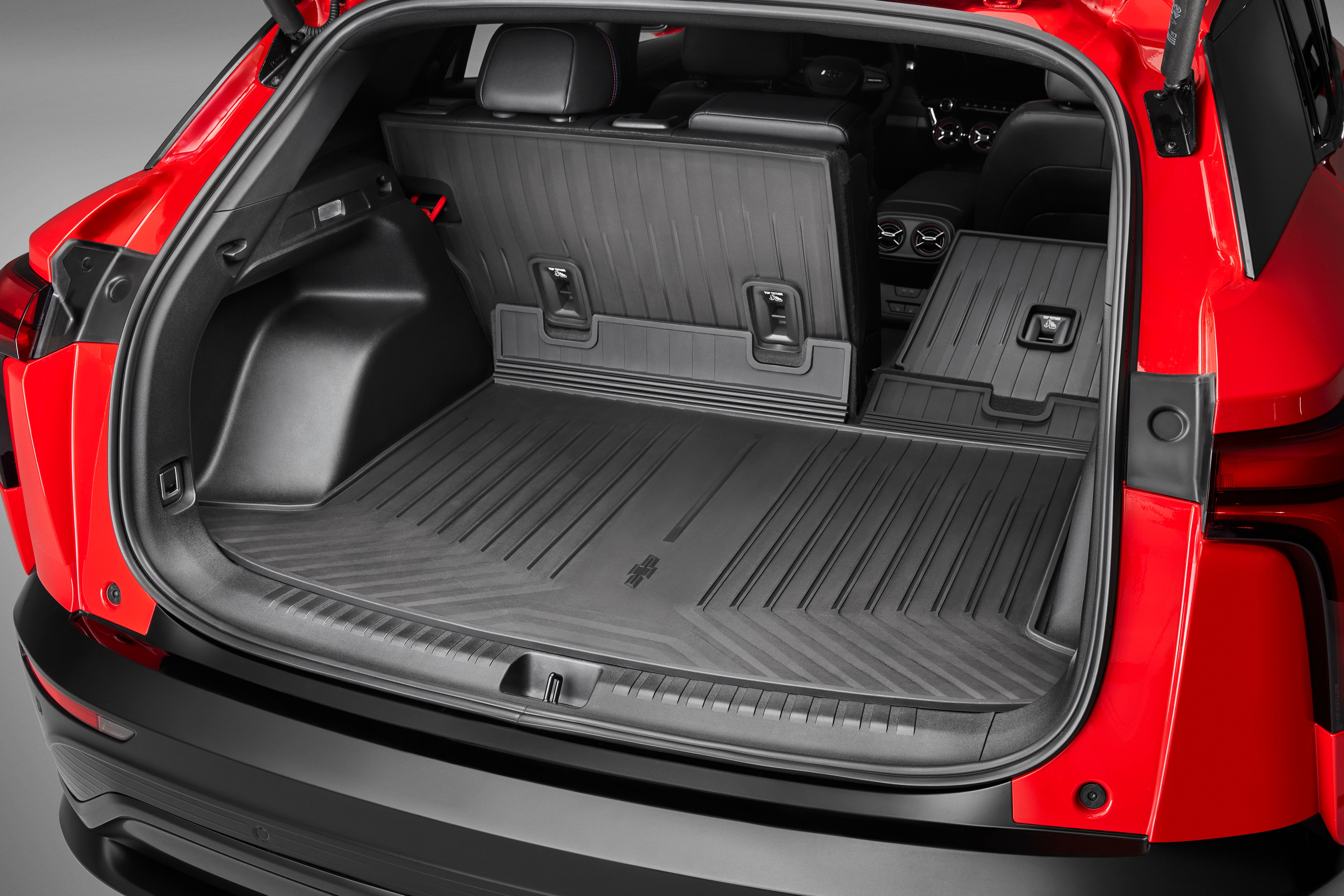 Integrated Cargo Liner in Jet Black with Bowtie Logo