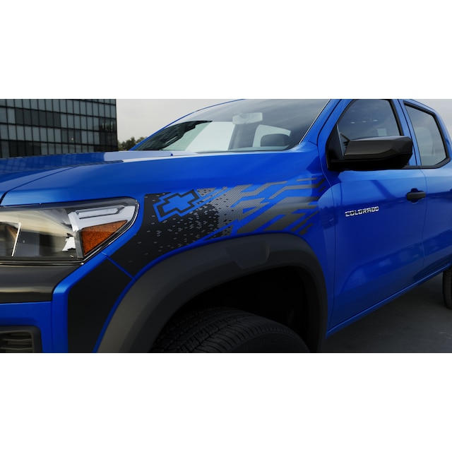 Short Bed Bodyside Decal Package in Black Vinyl with Bowtie Logo