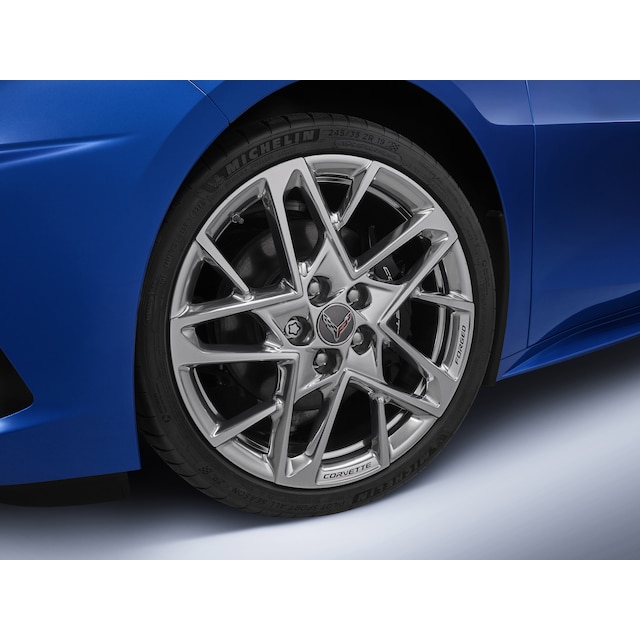 19x8.5-Inch Multi-Spoke Forged Aluminum Front Wheel in Polished Finish