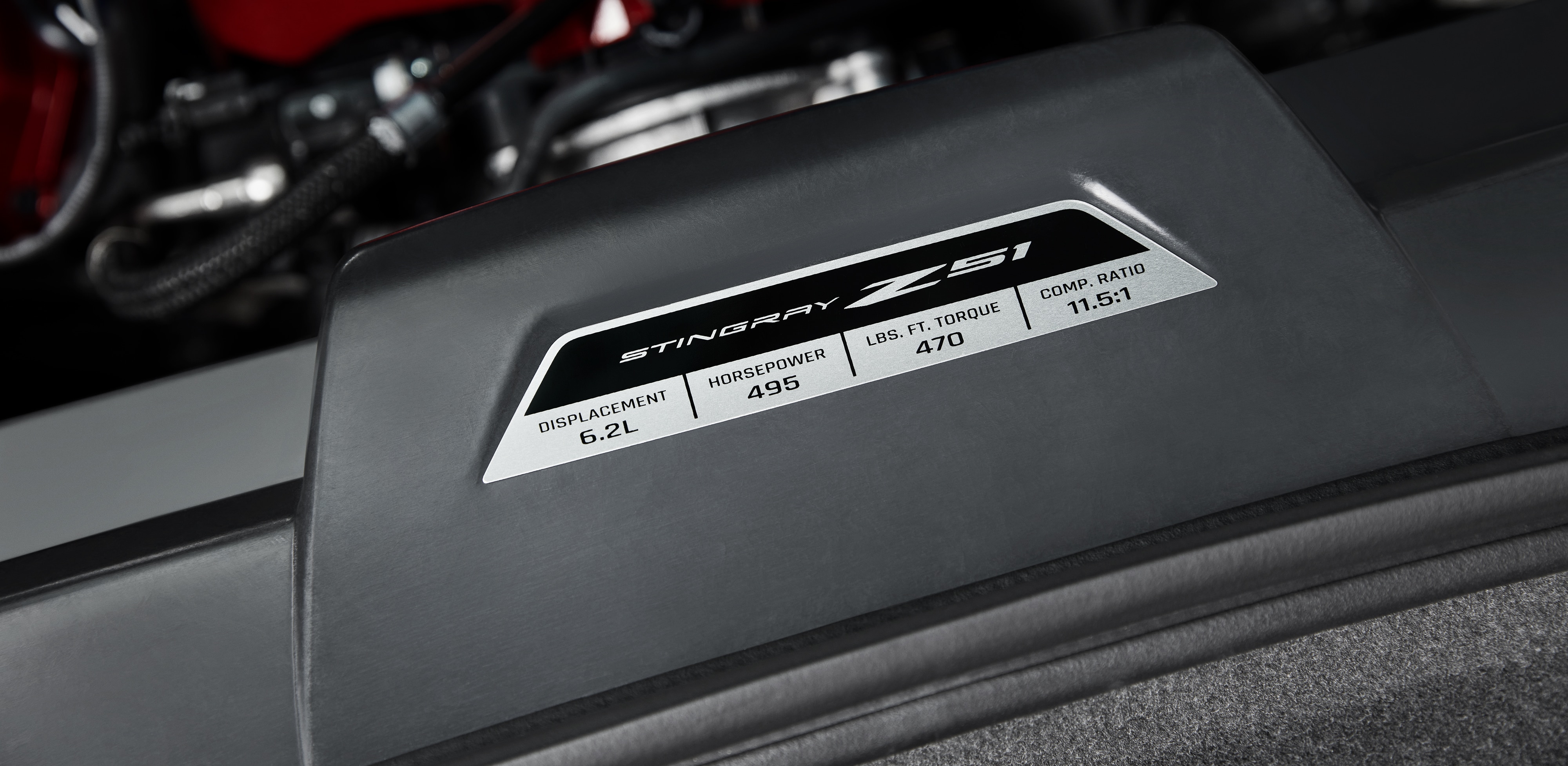 Engine Specification Plaque for Stingray with Z51 Package